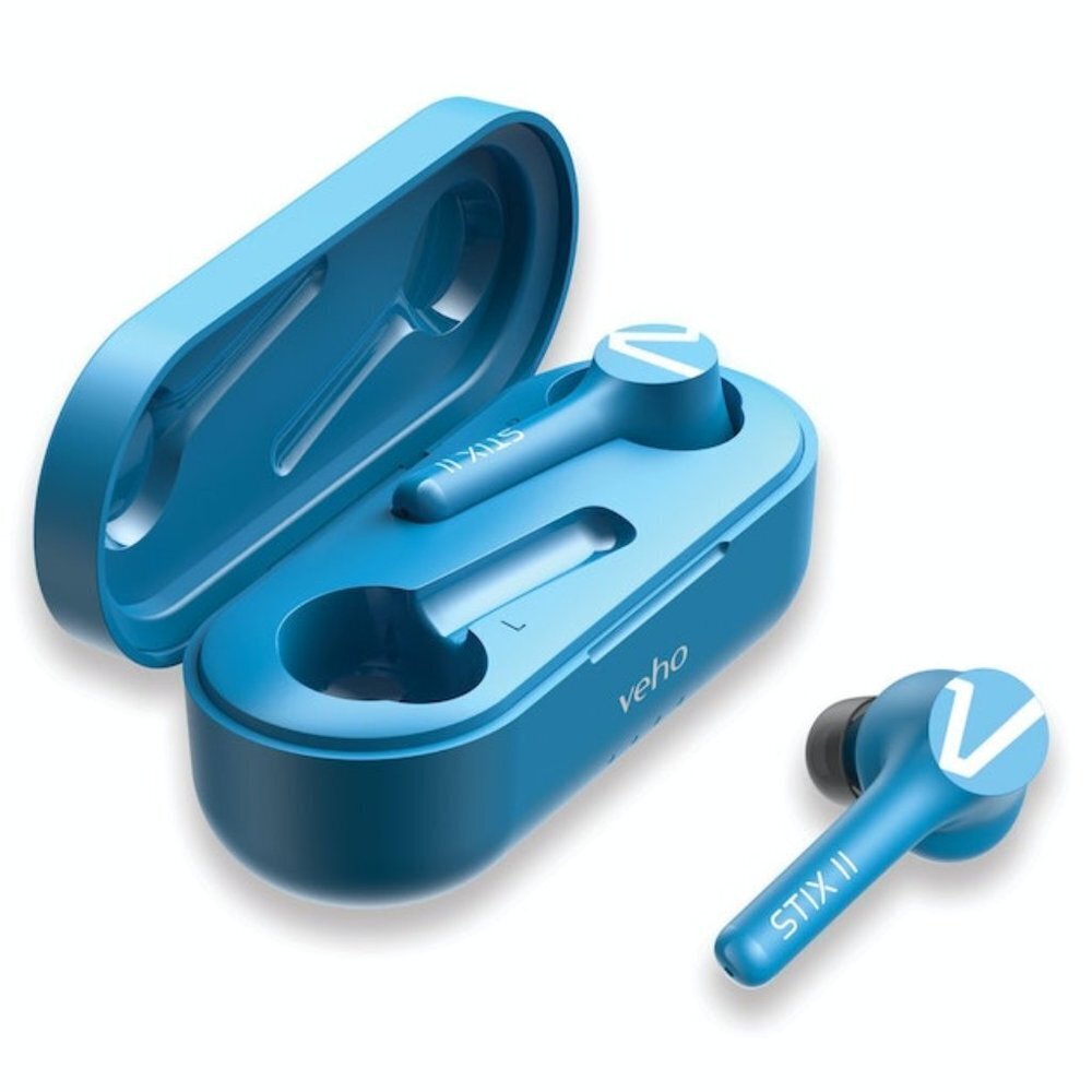 Veho STIX II True Wireless‎ Earphones – Aqua Blue